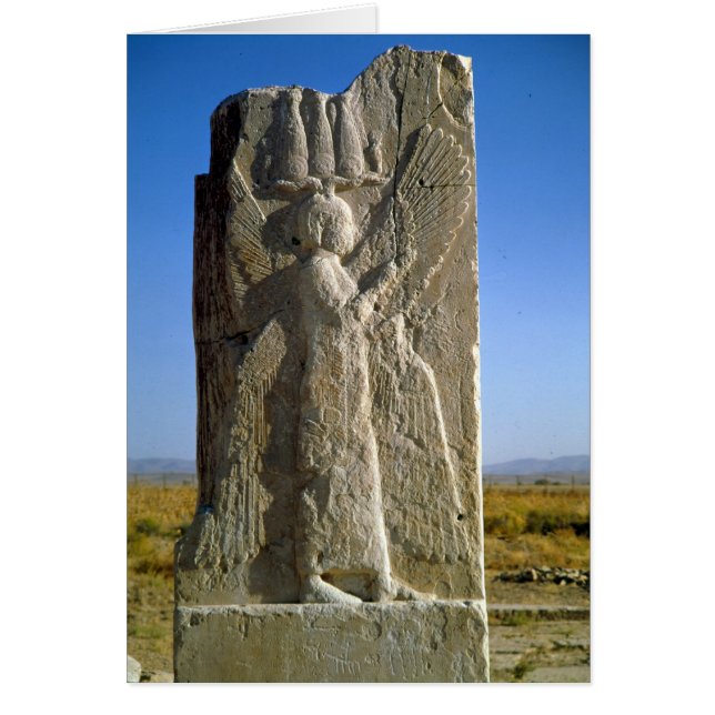 Relief depicting a four-winged spirit (Front)