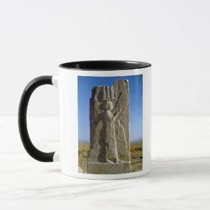 Relief depicting a four-winged spirit mug