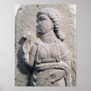 Relief depicting a Hittite woman in Poster