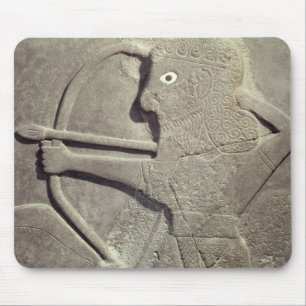 Relief depicting a hunter, from Tell-Halaf, Mouse Mat