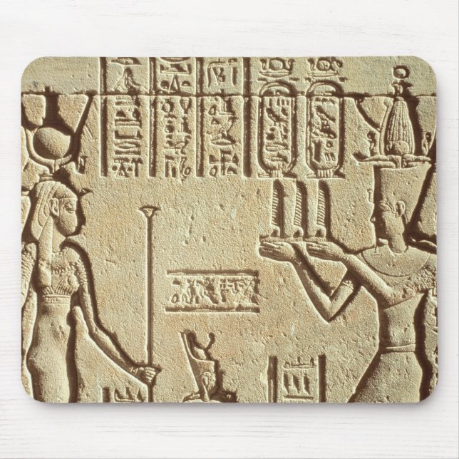 Relief depicting a pharaoh mouse mat (Front)