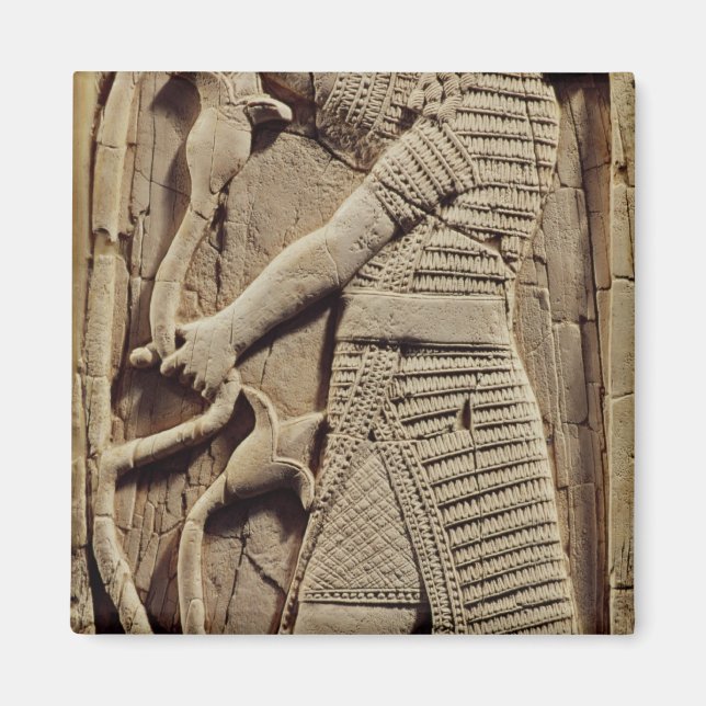 Relief depicting a warrior magnet (Front)