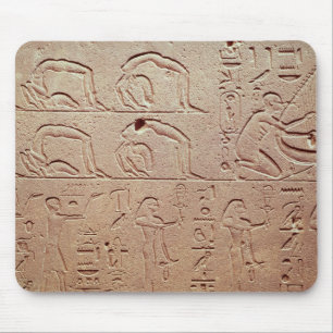 Relief depicting acrobats and a harpist mouse mat
