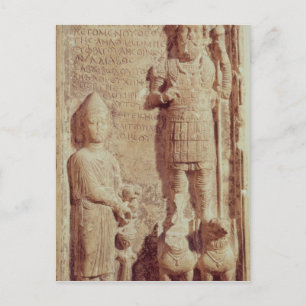 Relief depicting Aphlad, god of village of Postcard