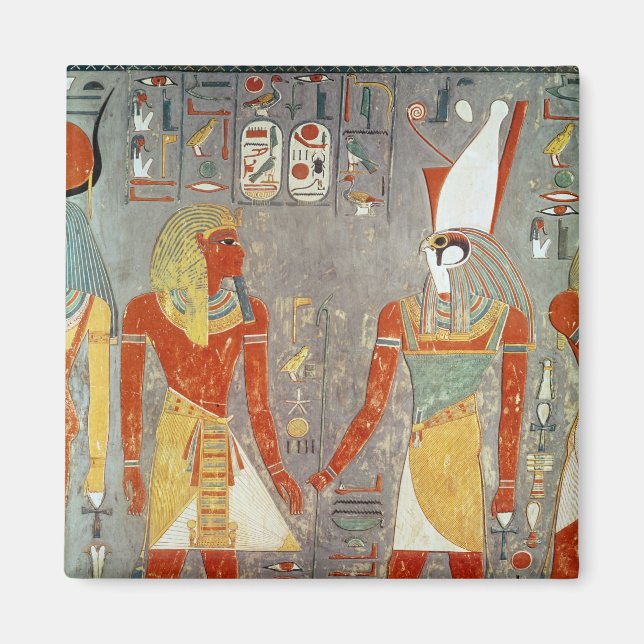 Relief depicting Horemheb  before Horus Magnet (Front)