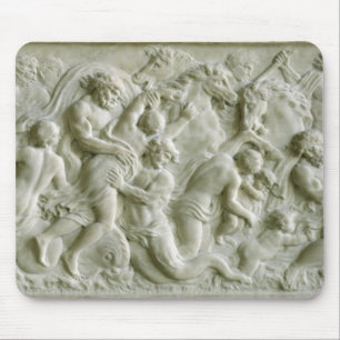 Relief depicting nereids carried away by tritons mouse mat