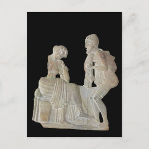Relief depicting Odysseus and Penelope Postcard