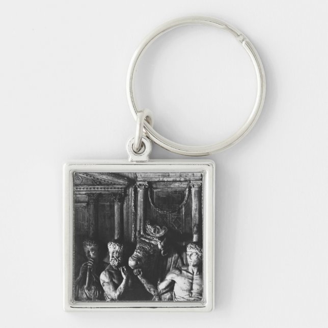 Relief depicting preparations for a sacrifice key ring (Front)