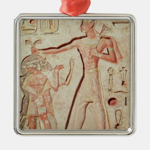 Relief depicting Ramesses II smiting enemies Metal Tree Decoration