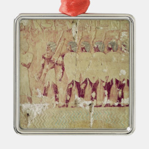 Relief depicting soldiers metal tree decoration