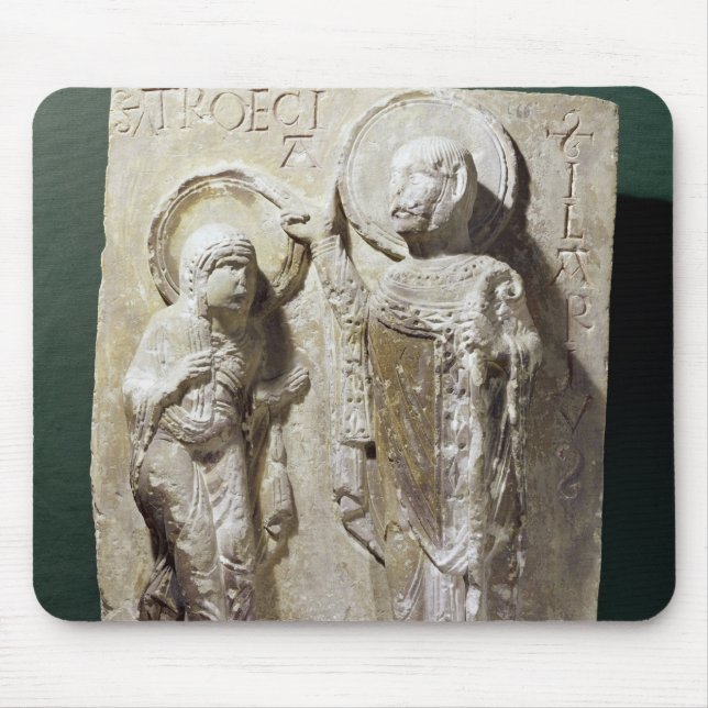 Relief depicting St. Hilary Mouse Mat (Front)