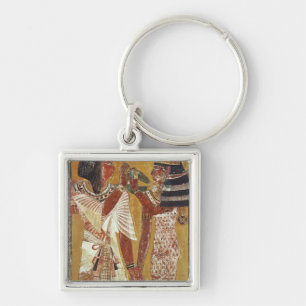 Relief depicting the Goddess Hathor placing Key Ring