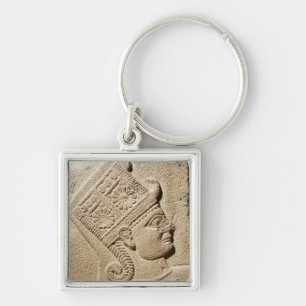 Relief depicting the head of a young prince key ring