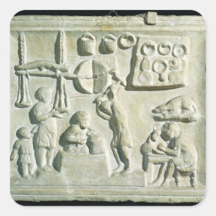 Relief depicting the interior of a forge square sticker
