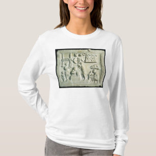 Relief depicting the interior of a forge T-Shirt