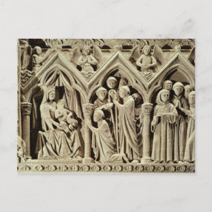 Relief depicting the Presentation of the Monks Postcard