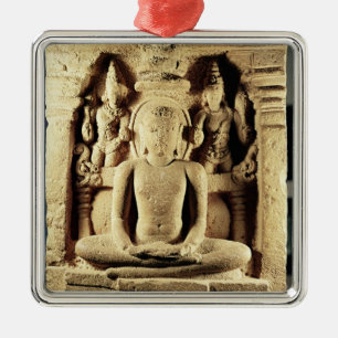 Relief depicting Tirthankara Mahavira Metal Tree Decoration