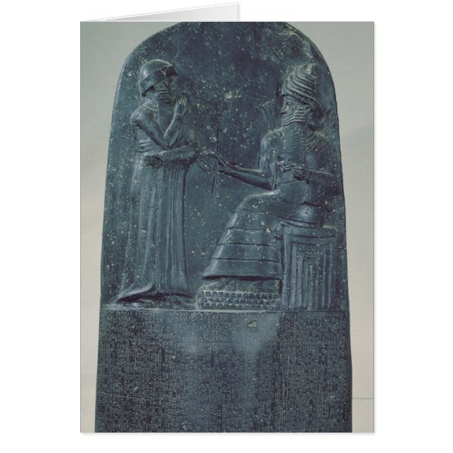 Relief Figure of the God Shamash dictating laws (Front)