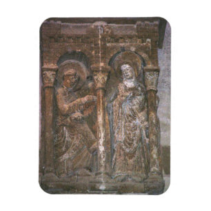 Relief from a capital depicting the Annunciation ( Magnet