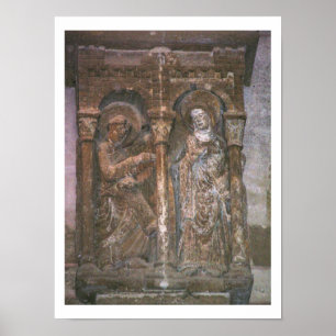 Relief from a capital depicting the Annunciation ( Poster