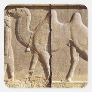 Relief from the front of the eastern stairway square sticker