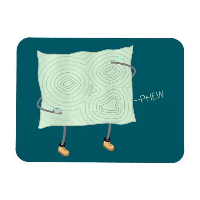 Relief Map -  Magnet (Horizontal)