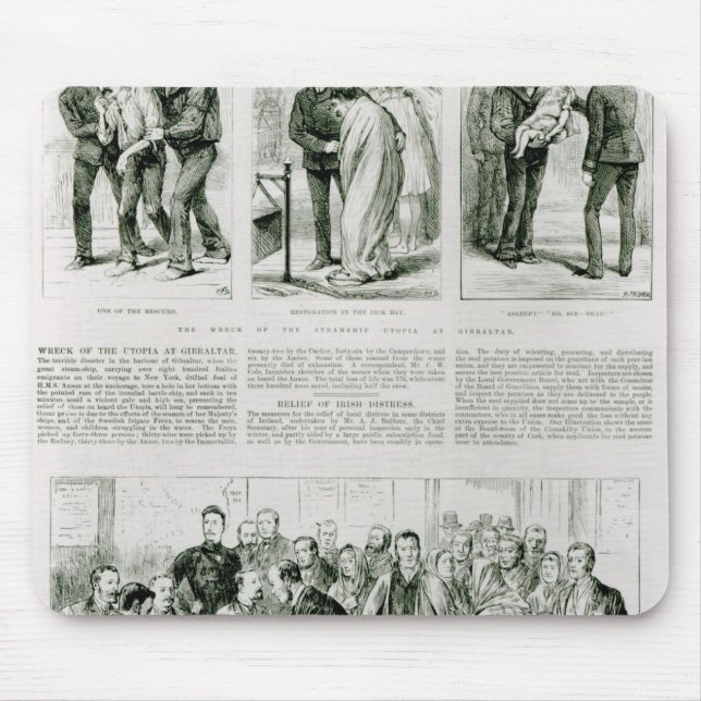 Relief of Irish Distress Mouse Mat (Front)