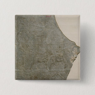Relief of the Assyrian army in battle and at 15 Cm Square Badge