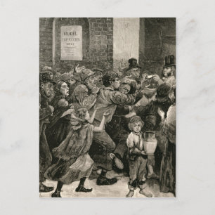 Relief of the Unemployed in London Postcard