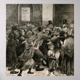 Relief of the Unemployed in London Poster