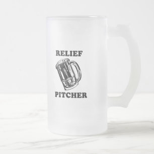 RELIEF PITCHER T-shirt Frosted Glass Beer Mug
