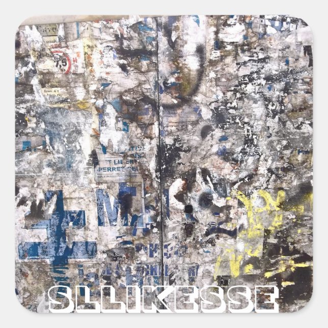 Relief Square Sticker (Front)