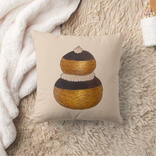 Religieuse French Choux Pastry Cream Puff Dessert Cushion