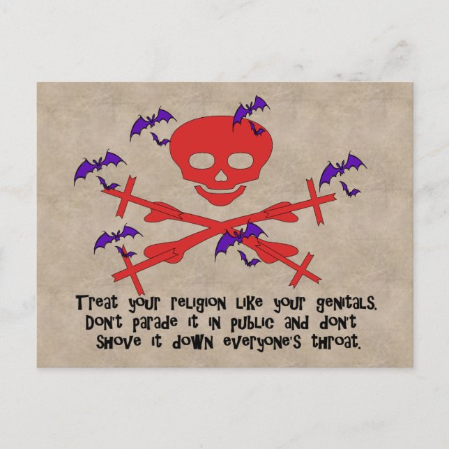 Religion Advice Postcard (Front)