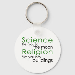 Religion and Science Key Ring