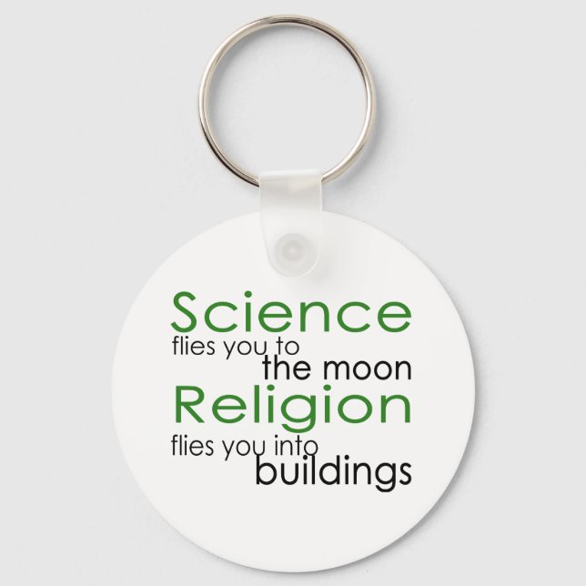 Religion and Science Key Ring (Front)