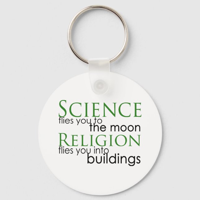 Religion and Science Key Ring (Front)