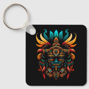 Religion Aztec God Tlaloc Mayan Mythology Deity Me Key Ring