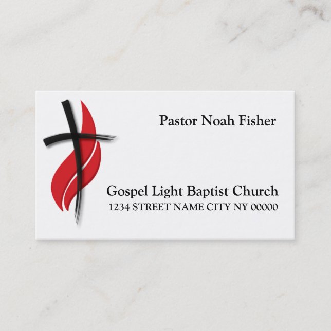 Religion Christian Pastor Christianity Card (Front)