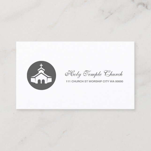 Religion Christian Spiritual Church Pastor Business Card (Front)