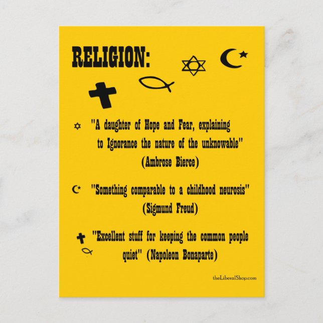Religion Definition Postcard (Front)