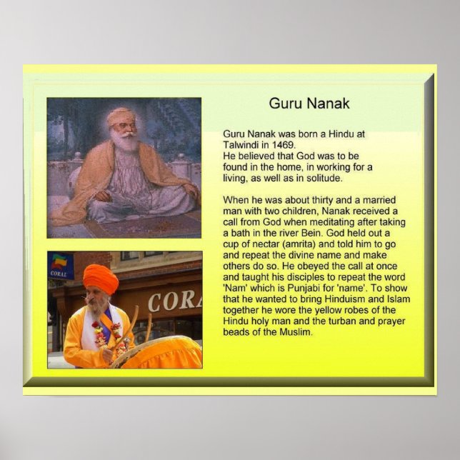 Religion, Guru Nanak Poster (Front)