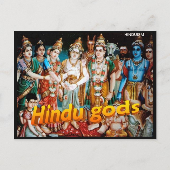 Religion, Hindu Gods, Postcard (Front)