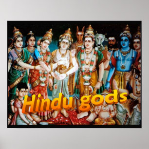Religion, Hinduism, Hindu gods Poster