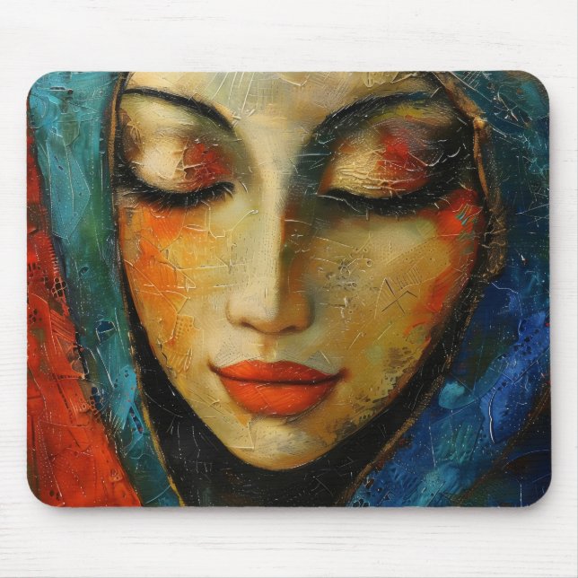Religion Holy Mary Mouse Mat (Front)