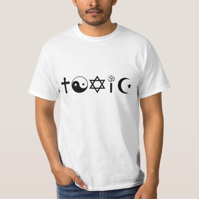 Religion Is Toxic Freethinker T-Shirt (Front)
