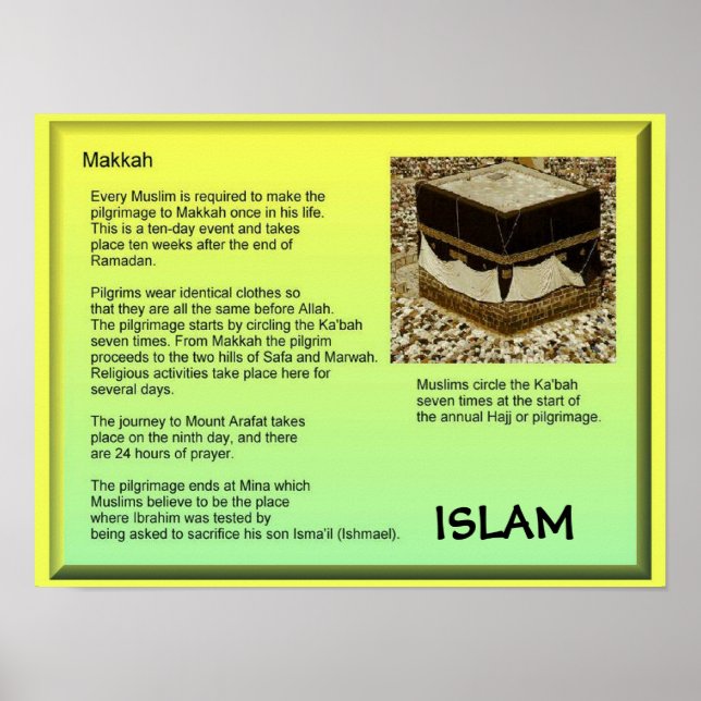 Religion, Islam, Makkah Poster (Front)