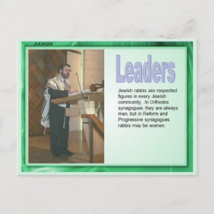 Religion, Judaism, Leaders Postcard