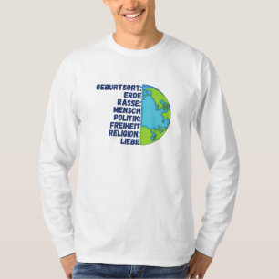 Religion Love Freedom People Planet Earth T-Shirt