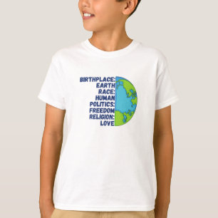 Religion Love Freedom People Planet T-Shirt